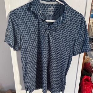 Puma Kids Blue Pattern Polo Shirt